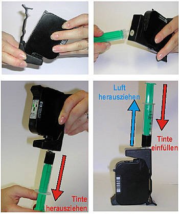 Trichter zum Befüllen von Nachfüllpatronen für Großformatdrucker